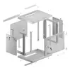 Lanberg WF01-6409-23S 19" 9U Wall Mounted Rack Cabinet Photo 2