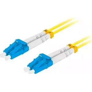 Fiber patchcord LANBERG singlemode LC/UPC-LC/UPC duplex 3.0 mm LSZH G.657.A1 10 m yellow