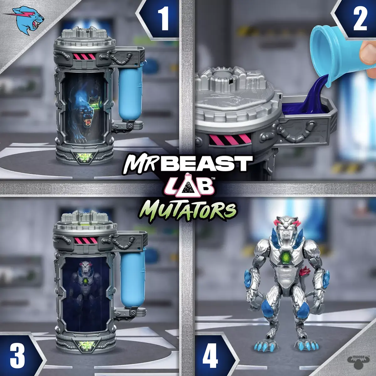 Фигурка Действия Moose Toys Mr Beast Lab Mutators Photo 6