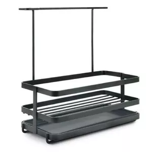 Organizer METALTEX LAVA TOKYO IT0135.29.02 — metal sink caddy, matt black, rust-resistant coated metal