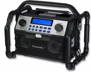Construction site radio Panasonic EY37A2B32 — portable jobsite radio, mains and battery powered