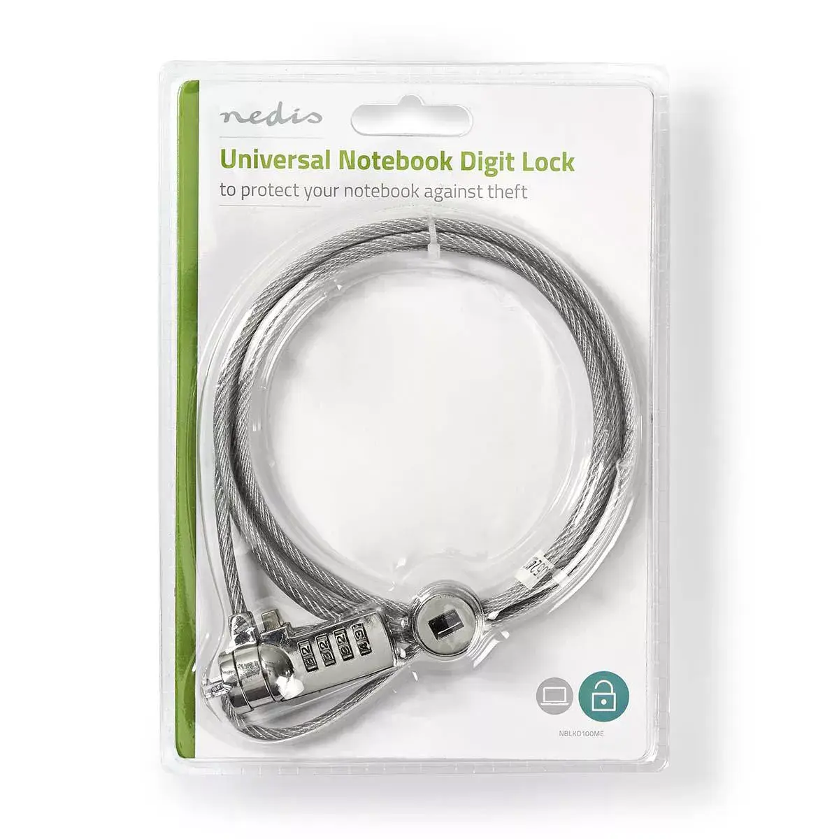 Cable lock Nedis NBLKD100ME Photo 2