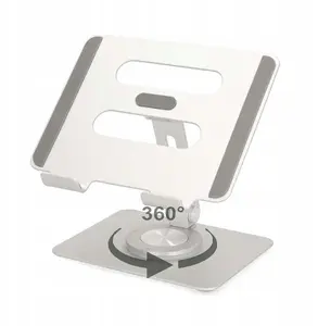 Tablet stand Nedis TSTND210SI 360° rotatable silver — adjustable holder for tablets