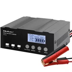 Зарядное устройство QOLTEC 52491 микропроцессорное 12V/12.6V/24V с ЖК-дисплеем