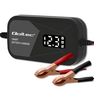 Battery charger QOLTEC 52492 12V 2A with microprocessor control and cell regeneration