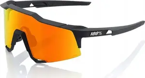 Sunglasses 100 КНИГ Speedcraft HiPER Mirror Lens Soft Tact Black — cycling performance eyewear, mirrored HiPER lenses