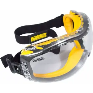 Safety goggles DeWalt DPG82-11D clear anti-fog lens, wraparound protection