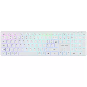 CANYON HKB-W11 bezvadu tastatūra ar RGB izgaismojumu un divu režīmu savienojamību