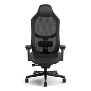 PC gaming chair Fractal Design FD-CH-RE1M-01 — padded seat, max load 125 kg, width 550 mm, height 134–146.5 cm, black