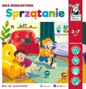 Educational board game Edgard Kapitan Nauka 'Sprzątanie' – children's learning game on cleaning and routines