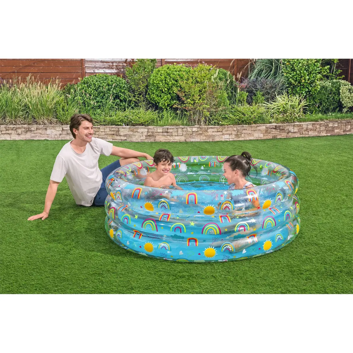 Triton Rainbow Splash Inflatable Kids Pool 1.50 m Photo 6
