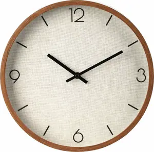Sienas pulkstenis Home&Styling Collection Ø 30 cm, minimālisma ciparnīca, kluss mehānisms
