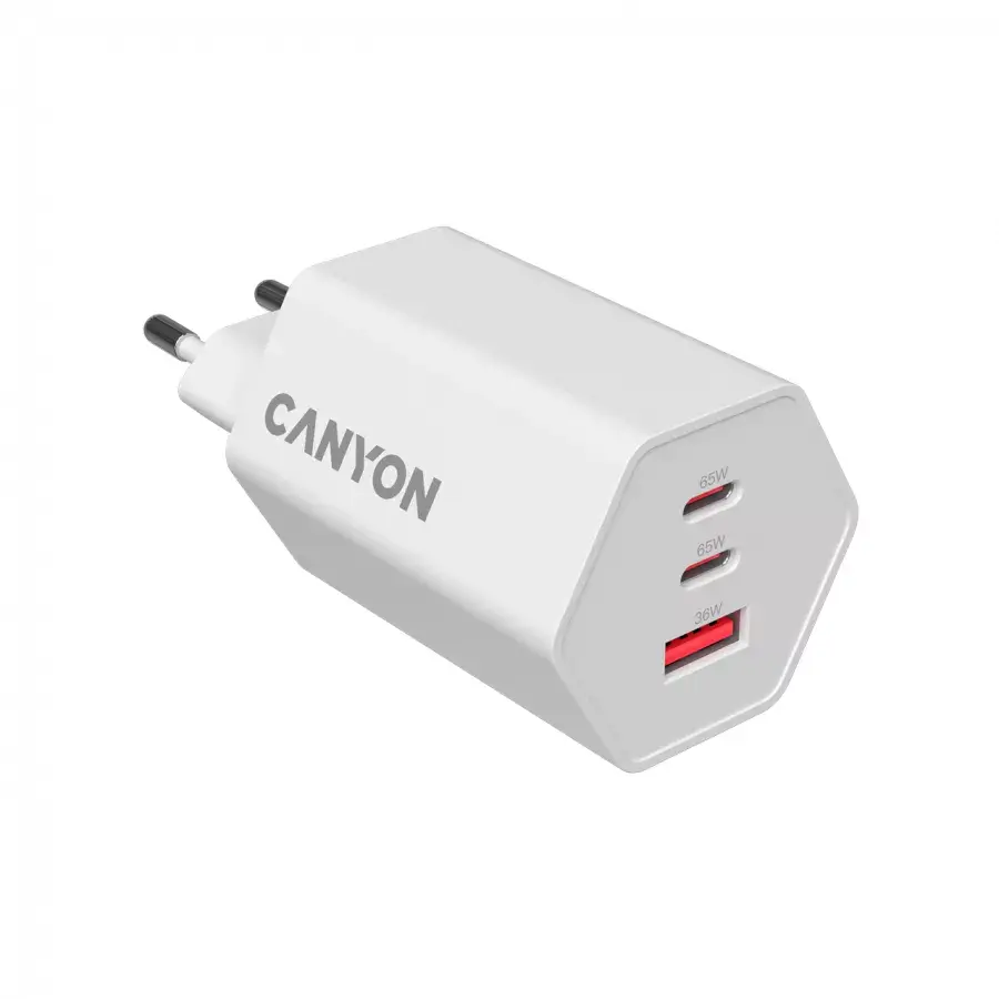 Зарядное устройство CANYON HEXAGON 65 GaN 65W Photo 3