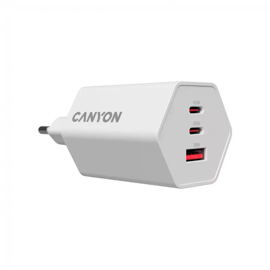 Зарядное устройство CANYON HEXAGON 65 GaN 65W Photo 4