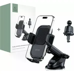 Car Mount Tech-Protect V6 — Universal Dashboard and Air Vent Phone Holder, Black