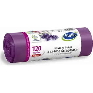 Trash bags Stella ST-ST-009923 120 L lavender-scented, 10 pcs