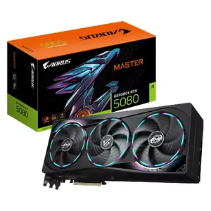 Desktop graphics card GIGABYTE AORUS GeForce RTX 5080 — 16GB GDDR7, 256-bit, PCIe 5.0, 2805 MHz