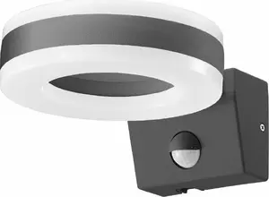 Настенный светильник ORNO HOWLIT LED 20W уличный с датчиком движения, 1800 лм, IP65, 4000K, серый