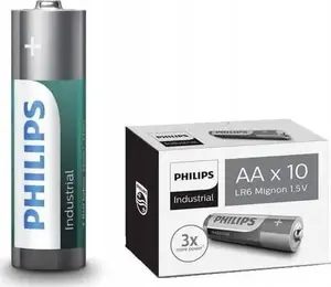 Battery Philips AA Industrial Alkaline LR6I10C-10 10-pack — AA/ LR6, alkaline