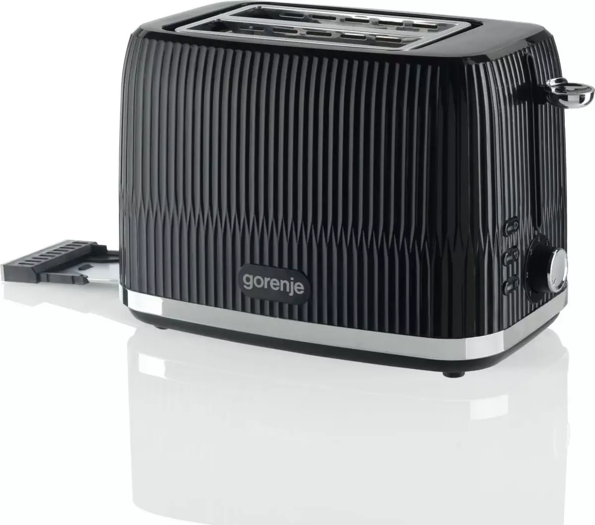 Тостер Gorenje T850DPB — 2 слота, чёрный Photo 4