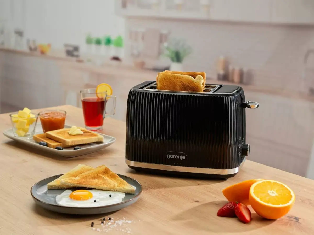 Тостер Gorenje T850DPB — 2 слота, чёрный Photo 7