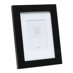 Single picture frame Deknudt S66KF2 P1 Black Glass Wood 333x333mm