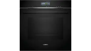 Электрический встраиваемый духовой шкаф Siemens HR776G1B1 71 л 3600 Вт черного и нержавеющего цветов с 4D горячим воздухом и самоочисткой