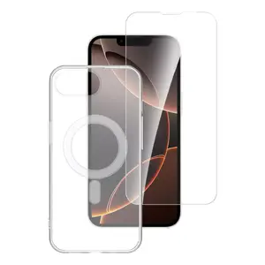 Набор защитных пленок для задней панели и экрана 4smarts 360 Premium Protection для iPhone 16e — прозрачный, для экранов до 6,06"