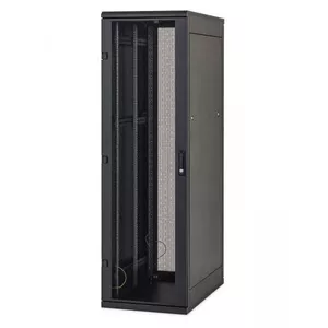 Network server rack cabinet Triton RMA-15-L66-BAX-A1 15U 600x600 mm, perforated doors, black