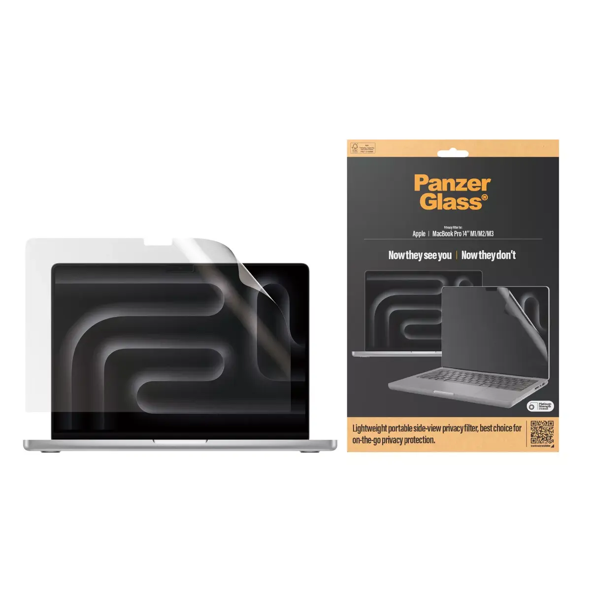 Screen Protector PanzerGlass Dual Privacy MacBook Pro 14" Photo 2