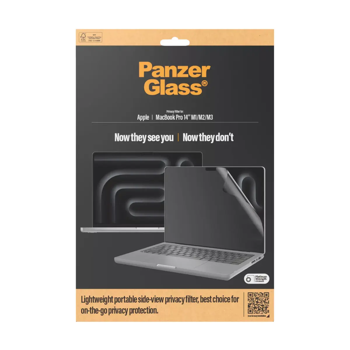 Screen Protector PanzerGlass Dual Privacy MacBook Pro 14" Photo 3