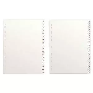 Elba A4 Karton A–Z folder with 18 black-red index tabs