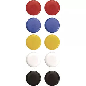 Dēļa magnēts Magnetoplan 16662 dažādas krāsas 10 gab.
