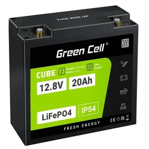 UPS battery Green Cell GC-LFPGC12V20AH Lithium Iron Phosphate 12.8V 20Ah, 256Wh, 185x80x170 mm, 3 kg