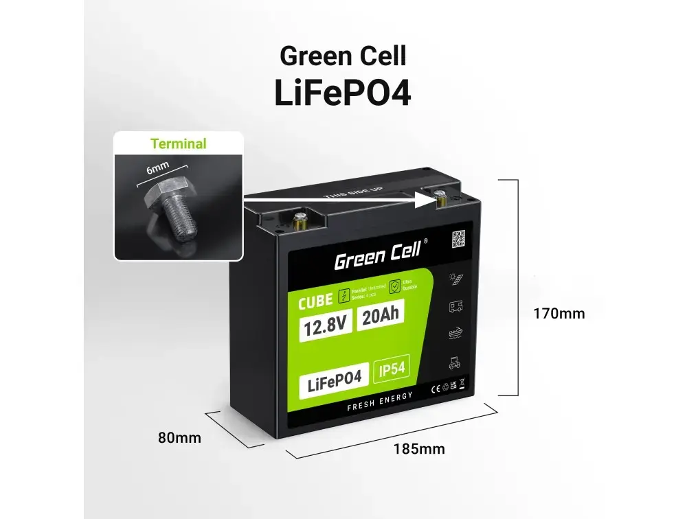 UPS akumulators Green Cell GC-LFPGC12V20AH 12.8V 20Ah Photo 3
