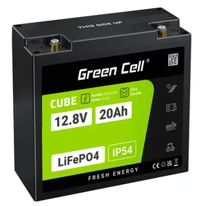 UPS akumulators Green Cell GC-LFPGC12V20AH LiFePO4 12.8V 20Ah, 256Wh, 185x80x170 mm, 3 kg