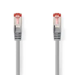Nedis CCGL85221GY50 5 m Cat6 S/FTP Round Grey Networking Cable with RJ-45 Connectors and 1000 Mbit/s Data Transfer Rate