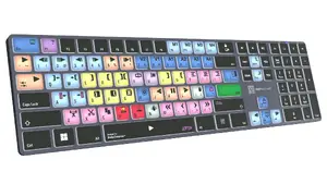 Klaviatūra LogicKeyboard Avid Media Composer Titan DE PC LKB-MCOM4-TPC-DE — vācu izkārtojums