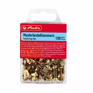 Document Clip Herlitz 8770307 Metal Brass 100 pcs