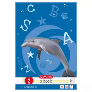 Exercise book Herlitz 215020 Blue 50 sheets Lined paper