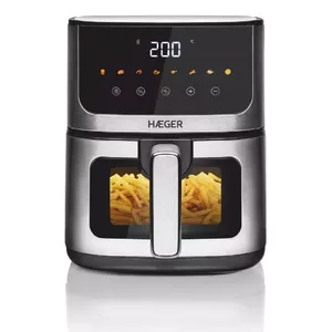 Фритюрница Haeger AF-D47.005A 4.7 Л 1200 Вт Черная Серебристая