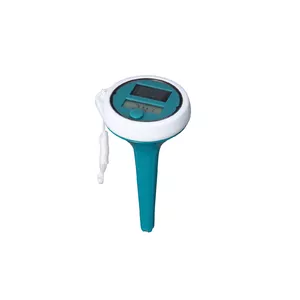 Digital Floating Pool Thermometer Bestway 7344217 — Blue/White, Battery and Solar Powered