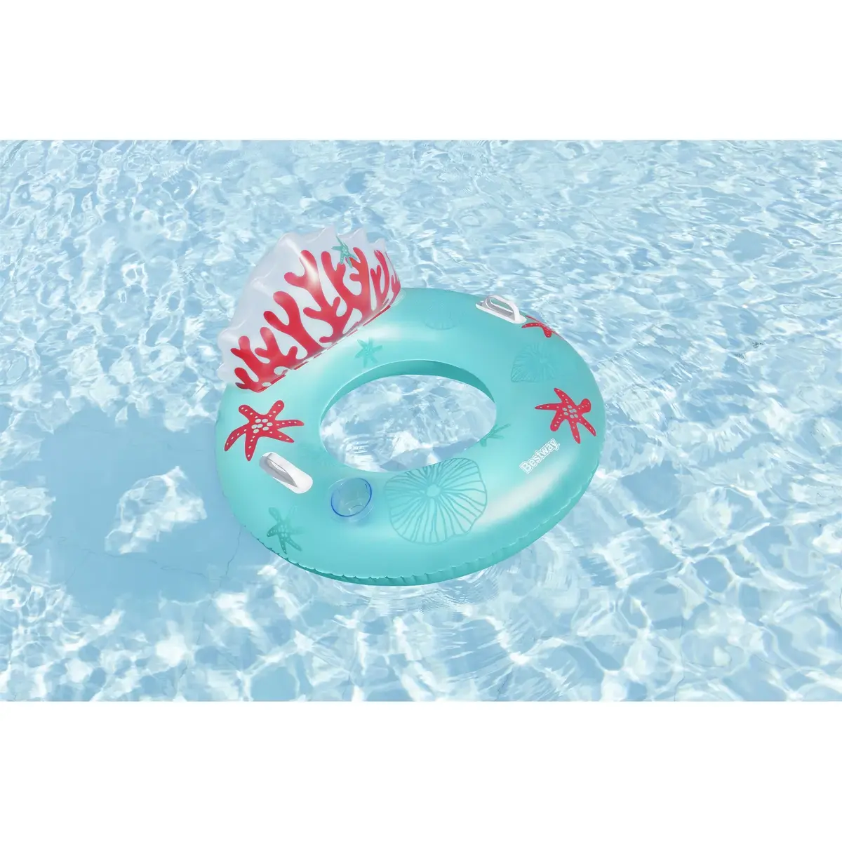 Inflatable Swimming Ring Bestway Coral Bliss 1.07x1.13 m Photo 11