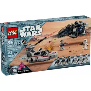 LEGO Star Wars set 40755 Imperial Transporter vs Rebel Scout Speeder — 383 pcs, 7 minifigures, builds starship and speeder