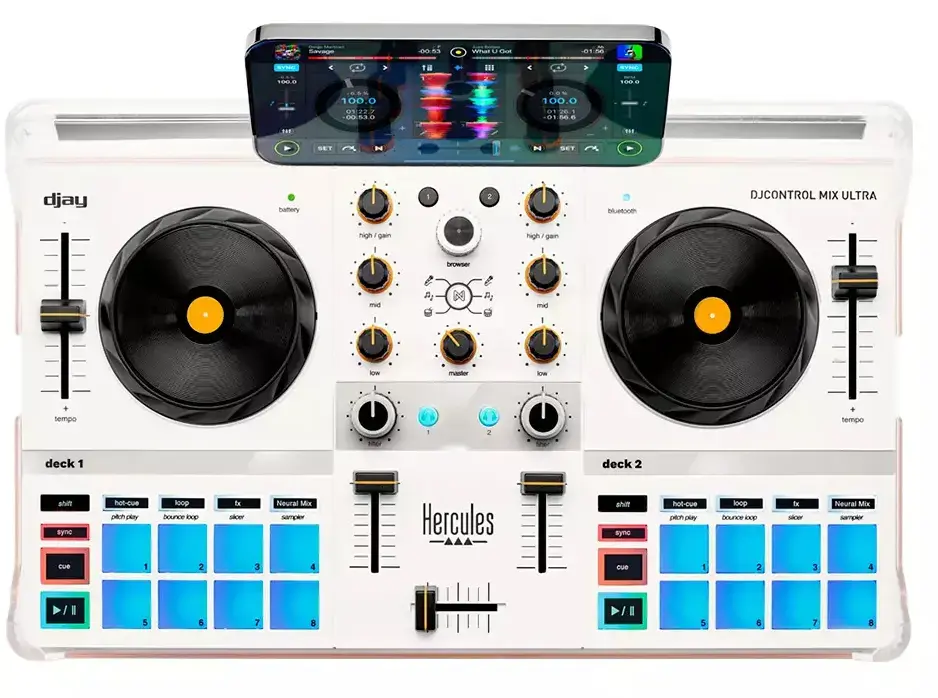 Hercules DJControl Mix Ultra White DJ Controller Photo 2