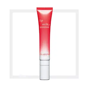 Lip balm Clarins 01 Milky Strawberry 10 ml — red tint, 10 ml, for women