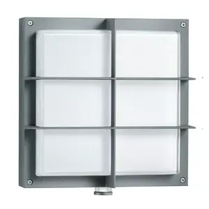 Outdoor wall light Steinel L 691 S PMMA, LED 8.5 W, PIR sensor, 360°/7 m, anthracite, aluminium/plastic