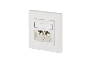 Розетка RJ-45 MetzConnect 1309121002-E — Cat6a, белая, корпус медь-цинк