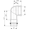 VIEGA Viega 2214.2 90° bend 18 cm Photo 3