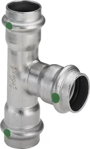 VIEGA Viega 2318 SANPRESS T‑veida savienojums no nerūsējošā tērauda, diametrs 54 mm — modelis 2318